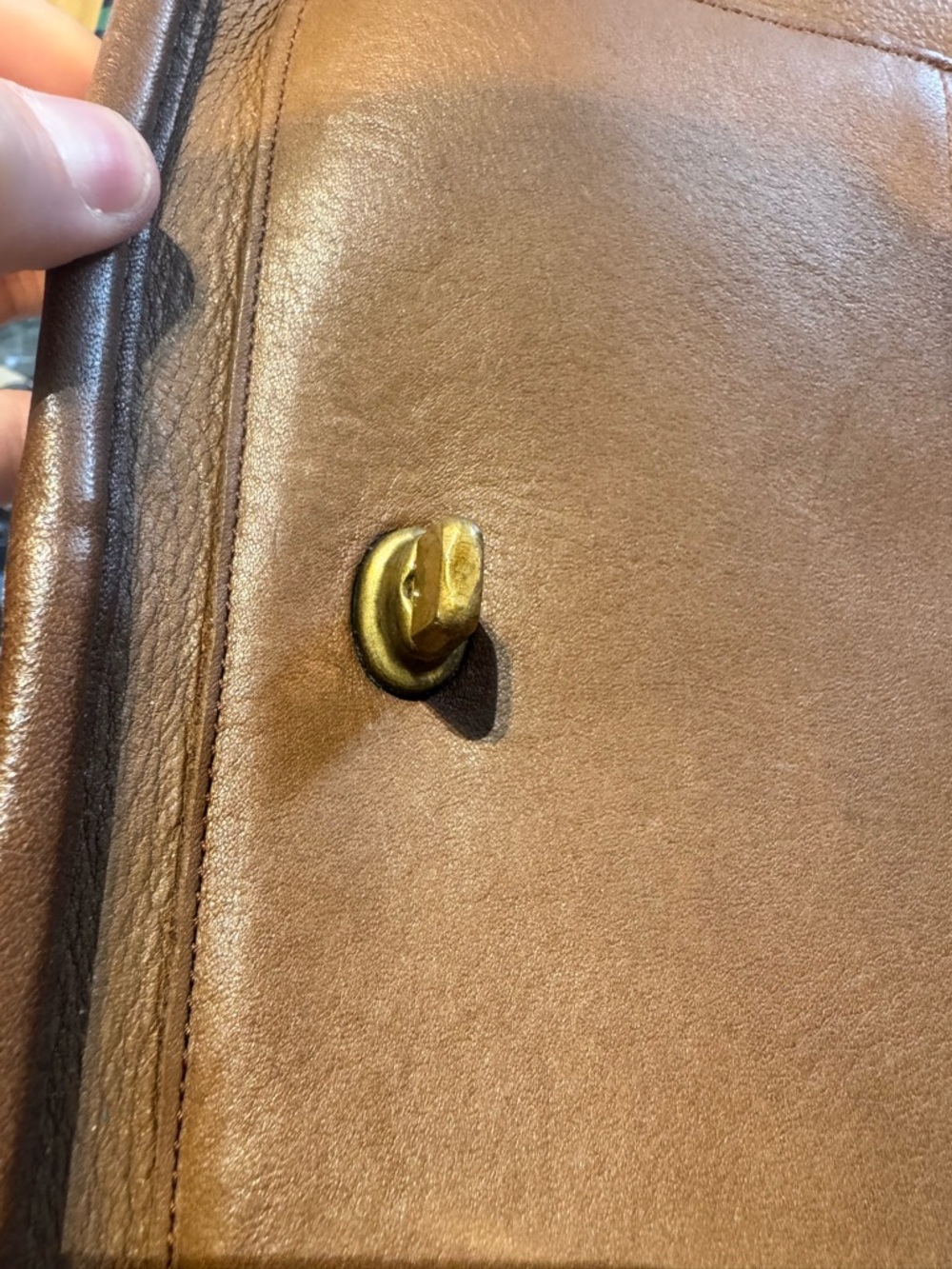 Coach Vintage Stewardess Leather Shoulder Bag - Picture 3 of 7